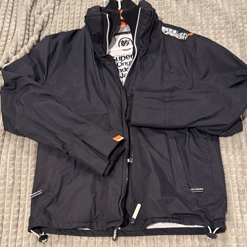 Superdry Men's black Windbreaker Jacket